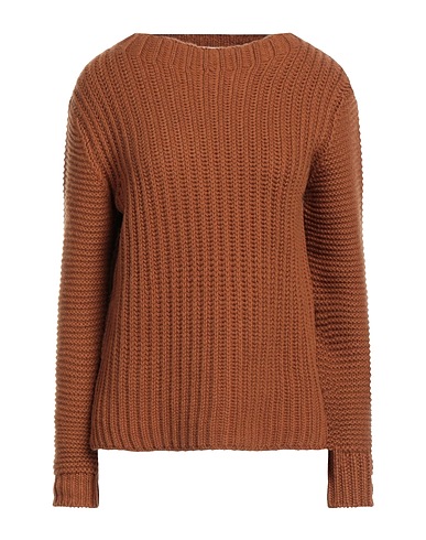 LANA D'ORO Kaschmirpullover  Braun 100% Kaschmir