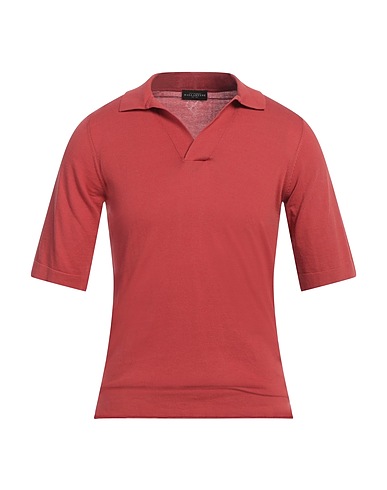 BALLANTYNE Jumper Brick red 100% Cotton