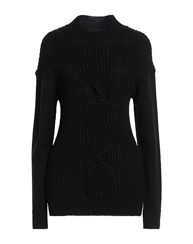 GUESS Turtleneck Black 90% Acrylic, 10% Wool