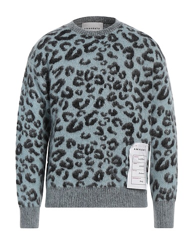 AMARANTO Sweater Sky blue 90% Wool, 10% Cashmere, Mohair wool, Polyamide