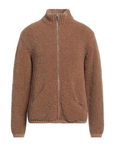 AMARANTO Cardigan Camel 38% Acrylic, 34% Alpaca wool, 15% Polyamide, 13% Wool