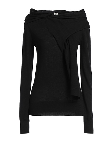TOTEME Pullover Nero 75% Lana, 25% Seta
