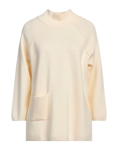GRAN SASSO Polo neck Cream 100% Virgin Wool