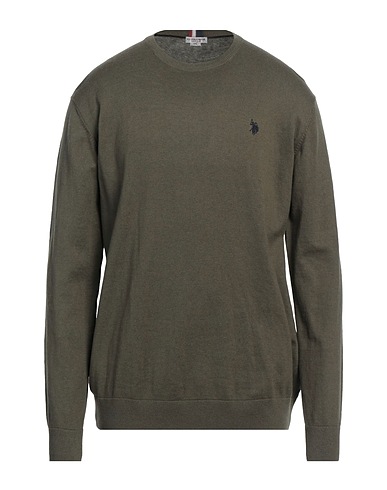 U.S.POLO ASSN. Jumper Military green 90% Cotton, 10% Cashmere