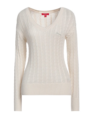 GUESS Pullover Avorio 70% Acrilico, 30% Nylon