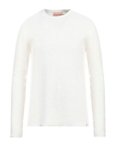 REVOLUTION Jumper White 100% Organic cotton