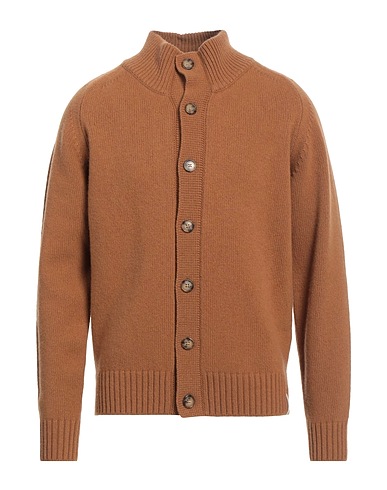 BROOKSFIELD Cardigan Marrone 100% Lana Vergine