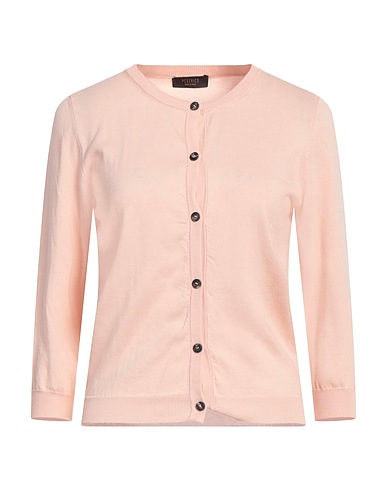 PESERICO Cardigan Pink 100% Cotton