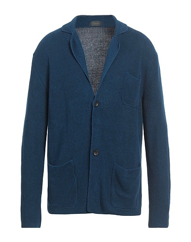 ZANONE Cardigan BY SLOWEAR Blue 70% Linen, 30% Cotton