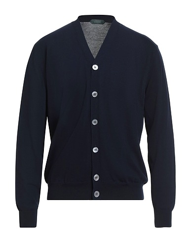 ZANONE Cardigan BY SLOWEAR Navy 100% Cotton