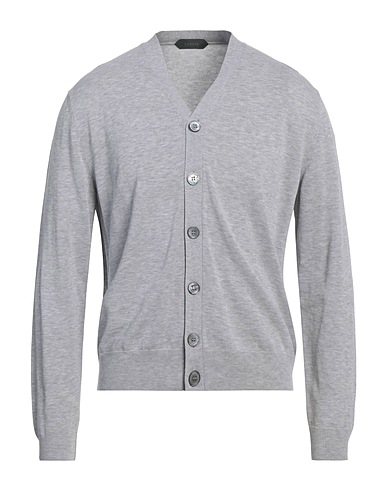 ZANONE Cardigan BY SLOWEAR Grigio chiaro 100% Cotone