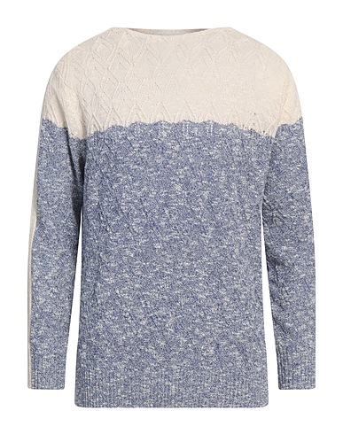 BALLANTYNE Jumper RAW DIAMOND BY BALLANTYNE Blue 50% Cotton, 33% Linen, 17% Silk