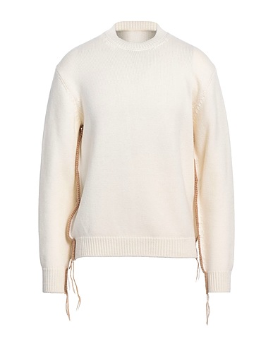 NINE IN THE MORNING Pullover Avorio 100% Lana Vergine