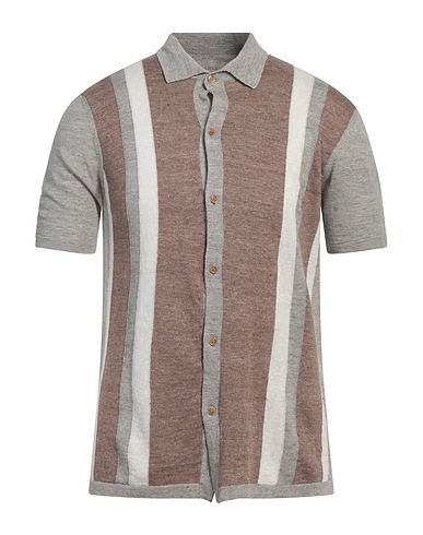 ALTEA Cardigan Brown 65% Linen, 35% Cotton