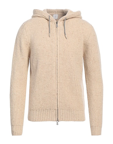 ELEVENTY Pullover mit Zipper  Beige 68% Wolle, 29% Kaschmir, 3% Elastan, Polyester, Polyurethan