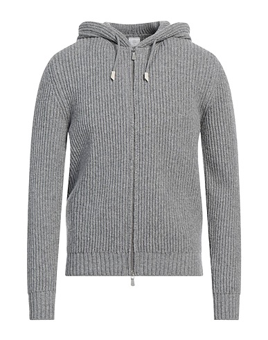 ELEVENTY Pullover mit Zipper  Grau 68% Wolle, 29% Kaschmir, 3% Elastan, Polyester, Polyurethan