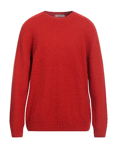 LA FILERIA Pullover Rosso 100% Lana Vergine