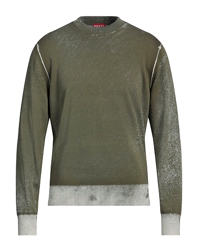 DIESEL Jumper Military green 100% Cotton