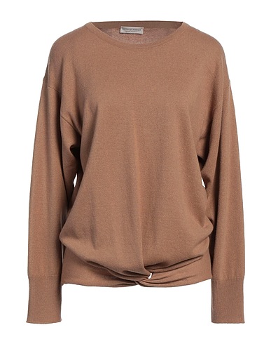 LE TRICOT PERUGIA Jumper Camel 70% Virgin Wool, 20% Silk, 10% Cashmere