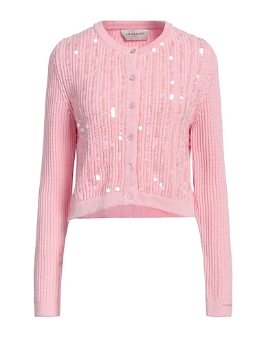 ERMANNO FIRENZE Cardigan Pink 50% Cotton, 50% Acrylic
