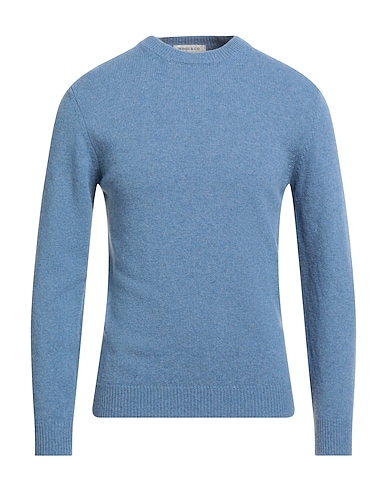 WOOL & CO Pullover Blu chiaro 80% Lana, 20% Poliammide