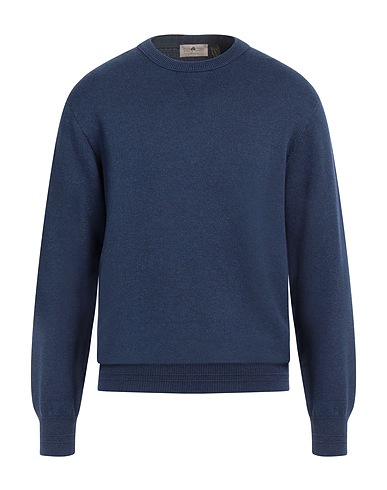 IRISH CRONE Pullover Blu navy 100% Cotone