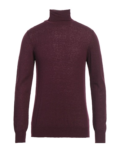 GRIFONI Rollkragenpullover Pflaume 50% Polyamid, 40% Alpakawolle, 10% Wolle