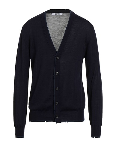 GRIFONI Cardigan Midnight blue 100% Virgin Wool