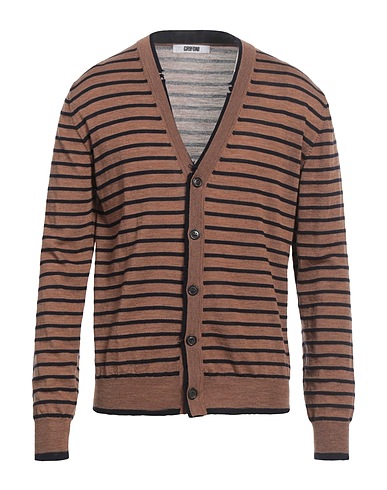 GRIFONI Cardigan Brown 100% Virgin Wool
