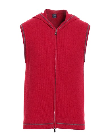 FEDELI Cardigan Red 100% Cashmere