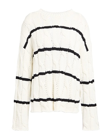 PHILO-SOFIE Pullover Weiß 44% Baumwolle, 36% Leinen, 20% Polyester