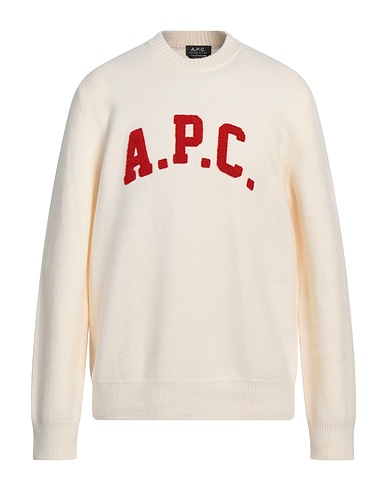 A.P.C. Jumper Ivory 100% Virgin Wool