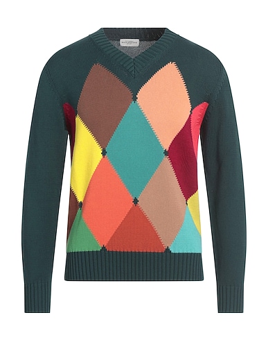BALLANTYNE Jumper Dark green 100% Cotton