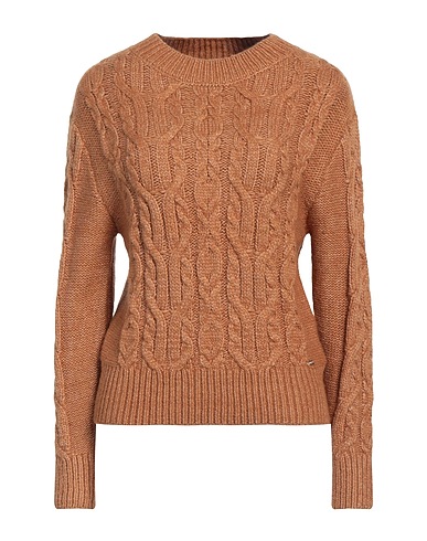 GUESS Jumper Camel 48% Polyamide, 45% Acrylic, 7% Wool