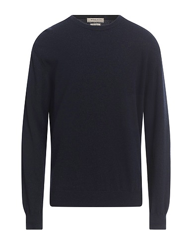 WOOL & CO Jumper Midnight blue 90% Merino Wool, 10% Cashmere