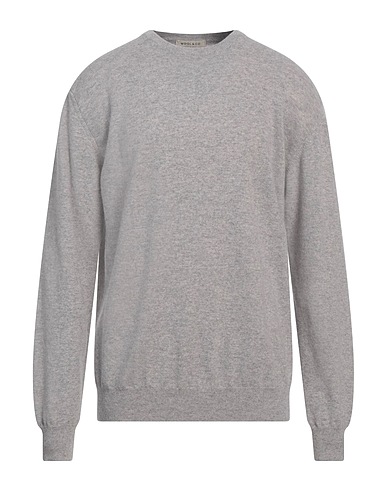 WOOL & CO Sweater Light grey 90% Virgin Wool, 10% Cashmere