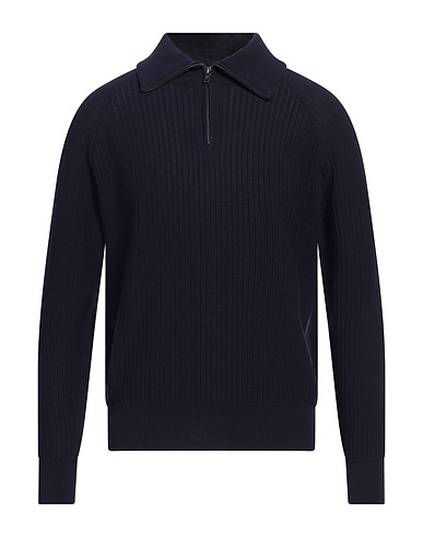 BALLANTYNE Pullover mit Zipper  Nachtblau 100% Baumwolle