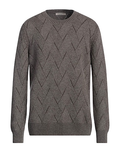 LA FILERIA Maglia in Cachemire Tortora 100% Cachemire
