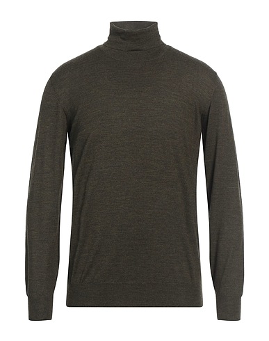 FEDELI Turtleneck Dark green 100% Virgin Wool