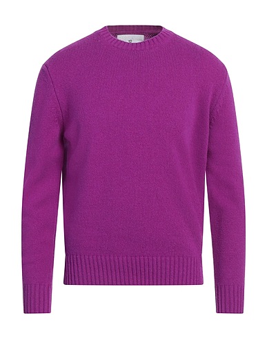 SEVEN GAUGE Jumper Purple 100% Wool