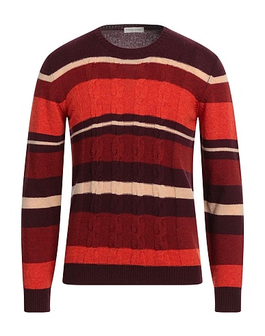 ROBERTO COLLINA Jumper Burgundy 100% Geelong Wool