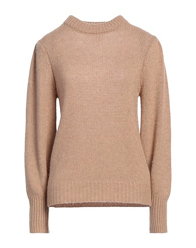 MADELEINE THOMPSON Jumper Camel 70% Wool, 30% Cashmere