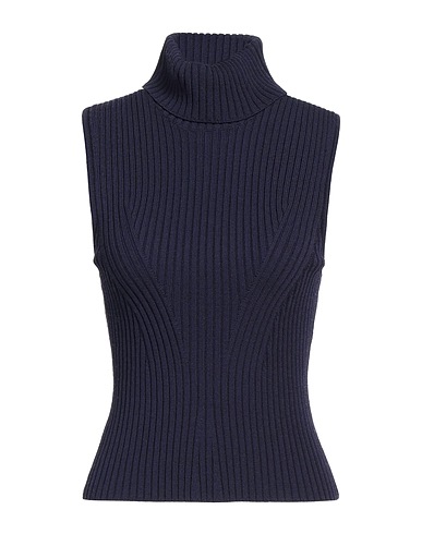 STAUD Polo neck Midnight blue 59% Viscose, 40% Nylon, 1% Elastane