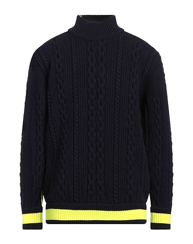 GIOVANNINI MIRCO Jumper with zip Midnight blue 90% Virgin Wool, 10% Elastane