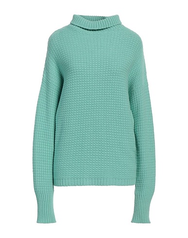 LIVIANA CONTI Polo neck Light green 95% Virgin Wool, 5% Cashmere
