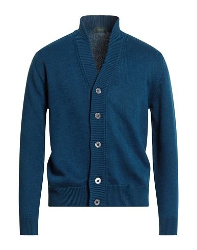 ZANONE Cardigan BY SLOWEAR Blu navy 66% Lino, 34% Cotone