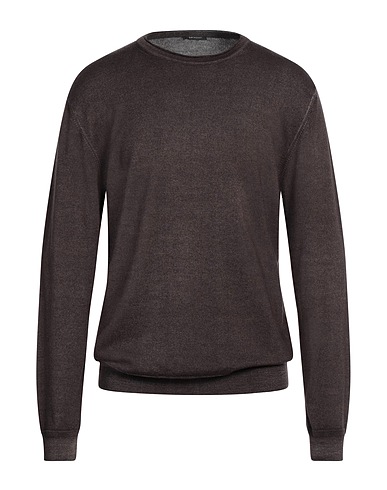 BELLWOOD Sweater Dark brown 100% Merino Wool