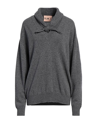 PLAN C Πουλόβερ Γκρι 70% Μαλλί, 30% Κασμίρι