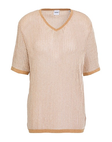 ASPESI Jumper Camel 100% Cotton