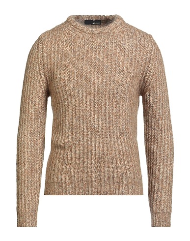 LARDINI Jumper Camel 55% Wool, 32% Mohair wool, 13% Silk